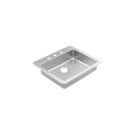 Moen 1800 Series 25x22 Stainless Steel Drop-In Single Bowl Sink GS181733B